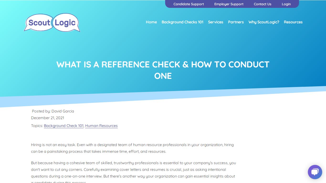 What Is a Reference Check & How To Conduct One - ScoutLogic Screening